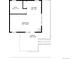 Detailed floor plan showcasing a bedroom, kitchen, bathroom, and porch layout with dimensions at 154 Apache Rd, Evergreen, CO 80439