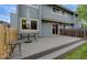 Enjoy outdoor living on this spacious patio with outdoor seating and access to the home through sliding glass doors at 4140 Monroe Dr # C, Boulder, CO 80303