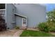 Exterior of a two-story home with a tidy front yard, complemented by a gravel pathway leading to the front door at 4140 Monroe Dr # C, Boulder, CO 80303
