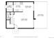 Main level floor plan featuring the kitchen, dining area, living room, laundry room and access to the back deck at 4140 Monroe Dr # C, Boulder, CO 80303