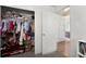 Walk-in closet provides lots of storage and organization at 3095 W Harvard Ave, Denver, CO 80219