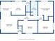 Main level floor plan includes living room, kitchen, bath, and three bedrooms at 3150 W Mexico Ave, Denver, CO 80219
