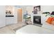 Modern wet bar with white cabinetry and a small sink at 7877 E Mississippi Ave # 604, Denver, CO 80247