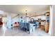 Bright dining room adjacent to a modern kitchen at 3158 S Nepal Way, Aurora, CO 80013