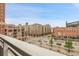 Balcony view overlooking the street and buildings from the property, showcasing the location in a vibrant urban setting at 2229 Blake St # 505, Denver, CO 80205