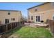 Cozy backyard featuring a stone patio, barbecue, and outdoor seating, perfect for entertaining at 7840 Ogden Ct, Denver, CO 80229