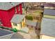 Aerial view of home with backyard and detached garage at 3424 N Marion St, Denver, CO 80205