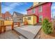 Backyard deck and colorful house at 3424 N Marion St, Denver, CO 80205