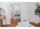 Bright hallway with hardwood floors and elegant decor at 801 S Harrison St, Denver, CO 80209