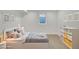 Finished carpeted basement bedroom space is virtually staged with furniture at 1226 W 98Th Ave, Northglenn, CO 80260