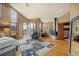 Spacious main bedroom with mountain views and wood floors at 187 Fox Ridge Dr, Evergreen, CO 80439