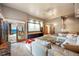 Home theater with large screen, comfortable seating, and mountain views at 187 Fox Ridge Dr, Evergreen, CO 80439