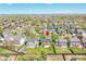 Birds eye view of the community featuring mature landscaping and solar panels on the roof at 11963 Dahlia Dr, Thornton, CO 80233