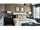 Relaxing main bedroom showcasing elegant decor, neutral tones, and a plush bed for ultimate comfort at 3867 Freestone Pt, Castle Rock, CO 80108