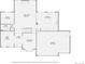First floor plan with living room, dining area, kitchen, garage, bath and office at 5660 E Burlington Dr, Castle Rock, CO 80104