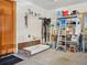 Convenient storage space with utility sink, shelving, and ample room for organizing at 3395 Timbergate Trl, Evergreen, CO 80439