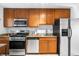 Updated kitchen with stainless steel appliances, granite countertops, and plenty of cabinet storage at 2100 N Franklin St # 5, Denver, CO 80205