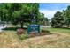 Entrance to Sloan's Lake Park, a beautiful green space at 2140 Newton St, Denver, CO 80211