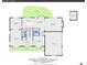 Detailed first floor plan showcasing the layout of rooms, including living spaces, kitchen, and outdoor patio at 1583 Sunset Ridge Rd, Highlands Ranch, CO 80126