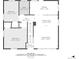First floor plan showcasing kitchen, dining area, living room, bath, bedrooms, and foyer; illustrative purposes only at 1856 S Monroe St, Denver, CO 80210