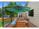 Spacious deck with a large table, perfect for outdoor dining and entertaining at 23 Honey Locust, Littleton, CO 80127