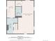 Basement floor plan featuring a recreation room, utility area, laundry and bathroom at 23 Honey Locust, Littleton, CO 80127