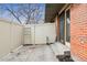 Private patio with a concrete floor and partial fencing, perfect for outdoor relaxation at 1390 S Idalia St # 39F, Aurora, CO 80017