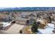 Charming two-story home with a two car garage and mountain views on a sunny day at 15640 Agate Creek Dr, Monument, CO 80132