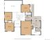 Second floor plan showing bedrooms, bathrooms, walk-in closets, hall and deck at 7883 S Espana Way, Centennial, CO 80016