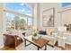 Bright living room with large windows, hardwood floors, and stylish furnishings, perfect for relaxing at 9144 Roadrunner St, Highlands Ranch, CO 80129