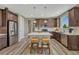 Modern kitchen with stainless steel appliances, an island, and plenty of cabinets at 177 Vista Cliff Cir, Castle Rock, CO 80104