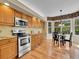 Well-equipped kitchen featuring stainless steel appliances and ample cabinetry at 848 Huntington Pl, Highlands Ranch, CO 80126
