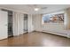 Bedroom with built-in shelving and ample closet space at 1085 N Lafayette St # 604, Denver, CO 80218