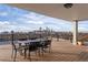 Deck with city views and outdoor seating area at 1085 N Lafayette St # 604, Denver, CO 80218