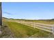 Spacious backyard area with a white fence and views of the surrounding greenery at 2511 Loon Ln, Castle Rock, CO 80104