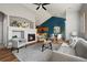 Inviting living room features a cozy fireplace, vaulted ceilings and an open floor plan, perfect for entertaining at 22580 E Ontario Dr # 204, Aurora, CO 80016
