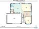 Floor plan for the main level that includes the kitchen, dining room, and garage at 8043 S Zephyr St, Littleton, CO 80128