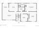 First floor plan showcasing layout of dining room, kitchen, Gathering room, and bedrooms at 1231 Missouri Ave, Longmont, CO 80501