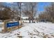 View of snowy Pagosa Park, featuring a playground and open space in a Gathering-friendly neighborhood at 16933 E Bethany Pl, Aurora, CO 80013