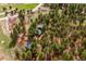 Aerial view of a home nestled among trees and greenery, highlighting its privacy at 20425 Flint Ln, Morrison, CO 80465