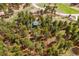 Aerial view of a home with mature trees at 20425 Flint Ln, Morrison, CO 80465