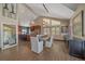 Dining room area with wood floors and ample natural light at 22683 Hagler Dr, Golden, CO 80401