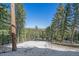 Scenic view of snow-covered landscape with mountains in the distance and lush evergreen trees in the foreground at 22683 Hagler Dr, Golden, CO 80401