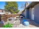 This Backyard patio is a great space to entertain at 12345 W 32Nd Ave, Wheat Ridge, CO 80033