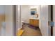 Clean bathroom with a walk-in shower, modern vanity, and neutral decor, offering a relaxing and functional space at 1401 Wewatta St # 808, Denver, CO 80202