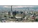 Picturesque city skyline view, featuring mountains and iconic landmarks at 1401 Wewatta St # 808, Denver, CO 80202