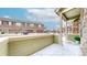 Charming patio with view of outdoor space and neighboring homes at 12783 Leyden St # E, Thornton, CO 80602