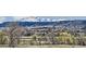 Scenic mountain views overlooking the houses in the neighborhood at 6614 Club Villa Rd, Parker, CO 80134