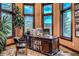 Home office offers a spacious desk and panoramic views at 118 Gold Piece Dr, Breckenridge, CO 80424