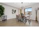 Dining room featuring a modern light fixture, and large window with natural light at 3000 S Elati St, Englewood, CO 80110